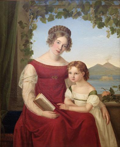 016. Louise Seidler, Ritratto di Dorothea Denecke von Ramdohr con la figlia Lilli, 1819 (MR 43778)